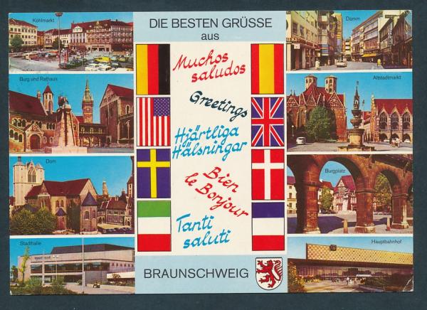 Burg, Rathaus und Dom in Braunschweig